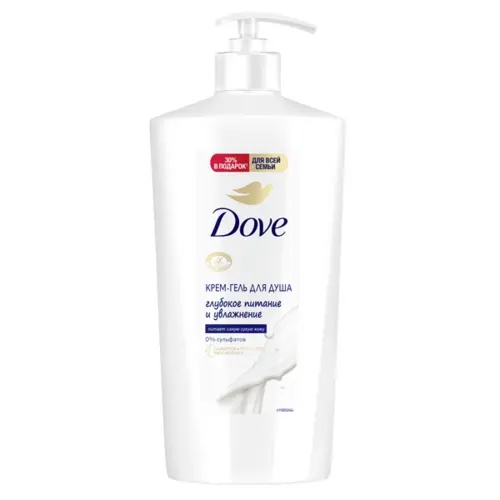 Гель для душа DOVE Глубокое питание и увлажнение 0.61л 