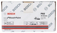 Шлифлист Best for Wood and Paint 125 мм., Р60 BOSCH арт. 2608621005