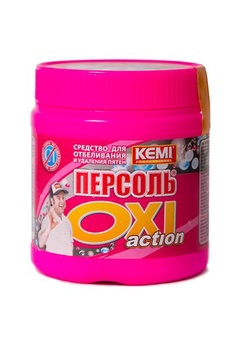 Средство универсальное для  удаления пятен "KEMI -Персоль OXI Action" ПВХ конт.- 500гр.